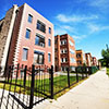 Apartment buildings on Kimball Avenue